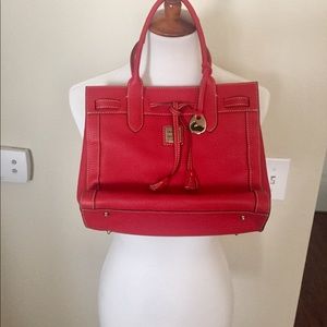 Dooney & Bourke Red Leather Satchel (Brand New)